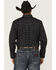 Image #4 - RANK 45&reg; Tiki Room Striped Print Long Sleeve Button-Down Stretch Western Shirt, Black, hi-res