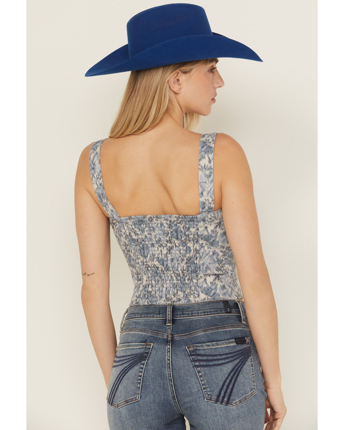 Image #4 - Levi's Women's Floral Print Denim Bustier, , hi-res