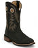 Image #1 - Justin Men's Frontier Shane Performance Western Boots - Broad Square Toe, Black, hi-res