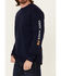 Image #3 - Cody James Men's FR Logo Long Sleeve Work T-Shirt , Indigo, hi-res