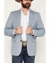 Image #3 - Circle S Men's Fort Worth Sport Coat, Heather Blue, hi-res