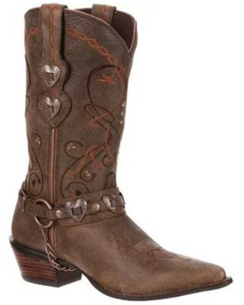 Image #1 - Durango Women's Crush Western Boots, Brown, hi-res