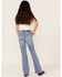 Image #3 - Rock & Roll Denim Girls' Striped Medium Wash Trouser Bootcut Jeans, Medium Wash, hi-res