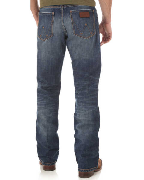 Image #2 - Wrangler Men's Retro Relaxed Fit Mid Rise Boot Cut Jeans, Indigo, hi-res