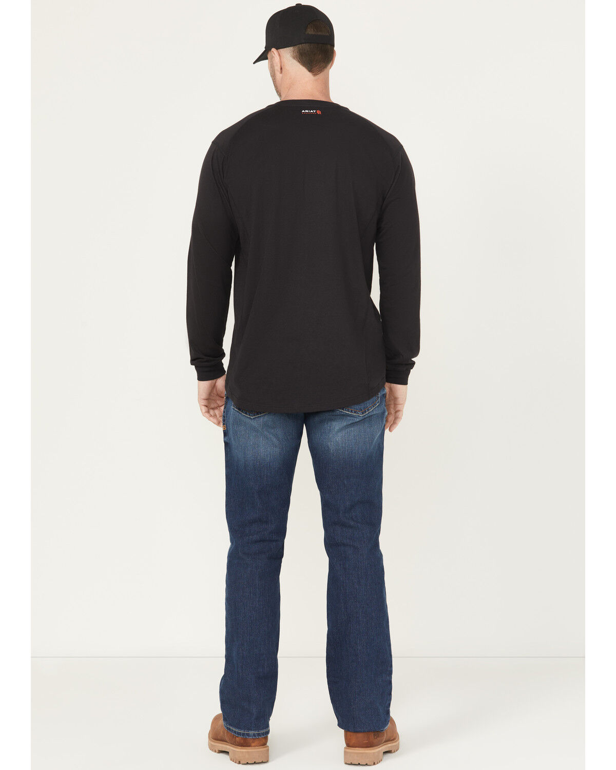 Image #3 - Ariat Men's FR M4 Relaxed Bootcut Stretch Denim Jeans, Indigo, hi-res