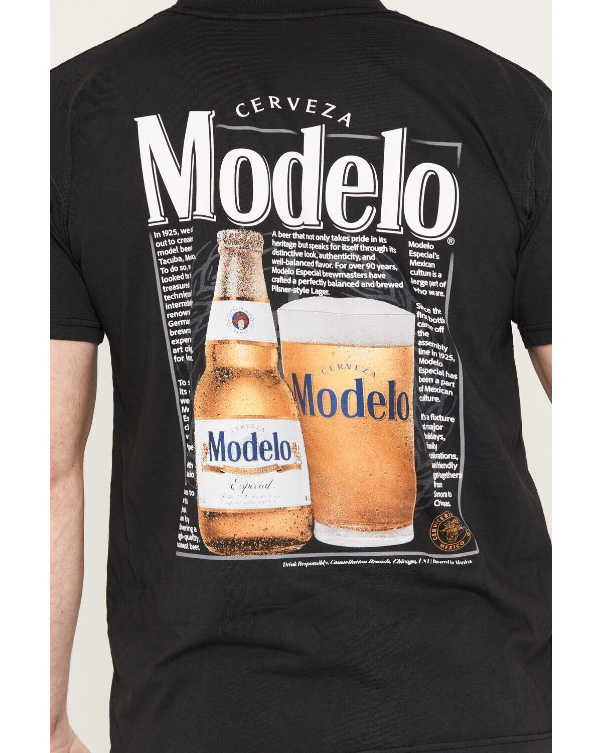 Image #4 - Modelo Men's Boot Barn Exclusive Vintage Article Short Sleeve Graphic T-Shirt, Black, hi-res