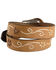 Image #3 - Nocona Women's Embroidered Floral Belt, Brown, hi-res