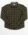 Image #1 - Cody James Toddler Boys' Douglas Fir Plaid Print Long Sleeve Snap Western Shirt - Toddler, Green, hi-res