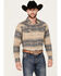 Image #1 - Cody James Men's Arrow Bear Southwestern Print Long Sleeve Snap Western Shirt - Big, Tan, hi-res