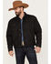 Image #1 - Wrangler Men's Sherpa Lined Button Down Denim Jacket, Black, hi-res