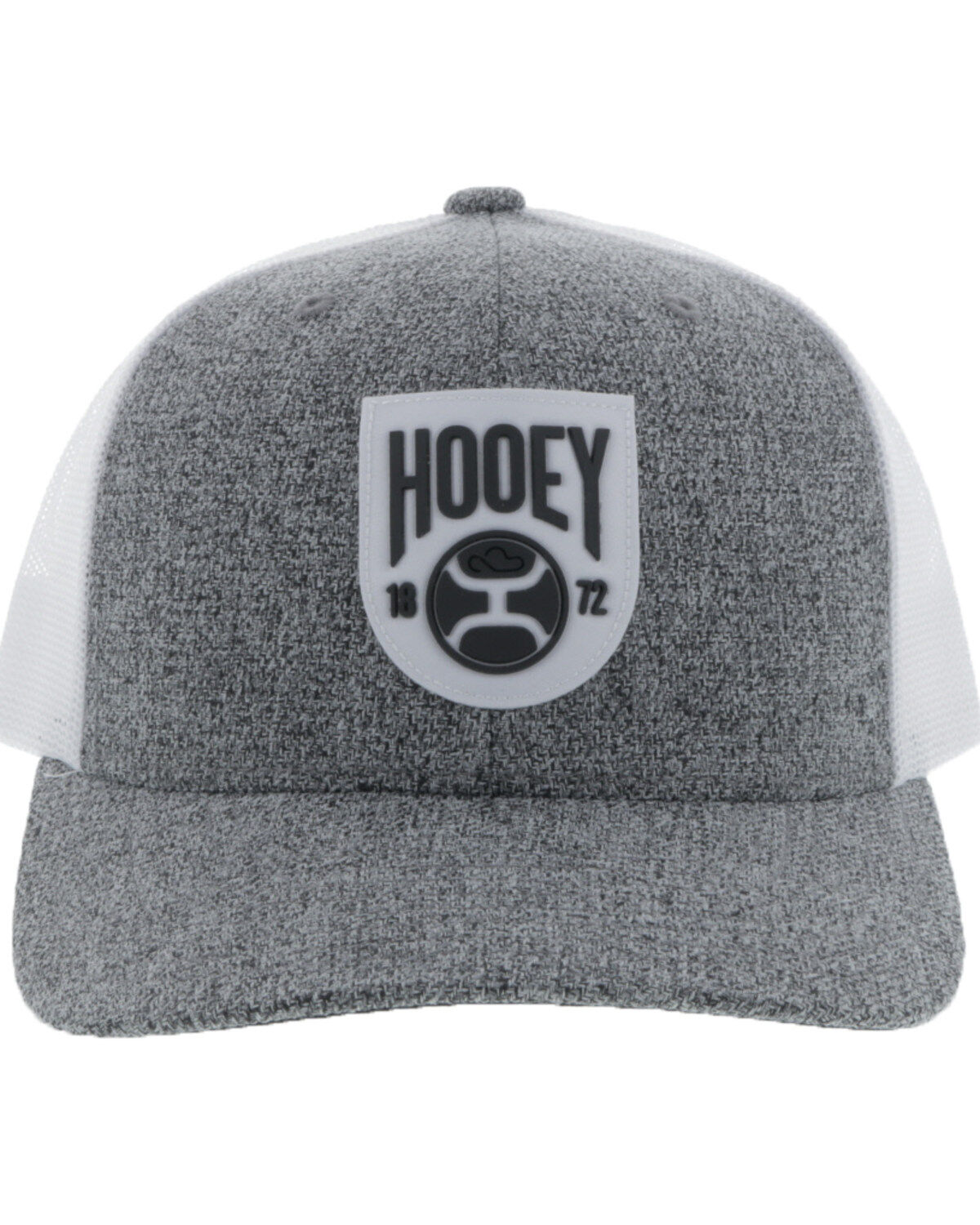 Image #3 - Hooey Men's Bronx Shield Patch Trucker Cap, Grey, hi-res