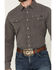 Image #3 - Cinch Men's Solid Arenaflex Long Sleeve Snap Performance Western Shirt, Charcoal, hi-res