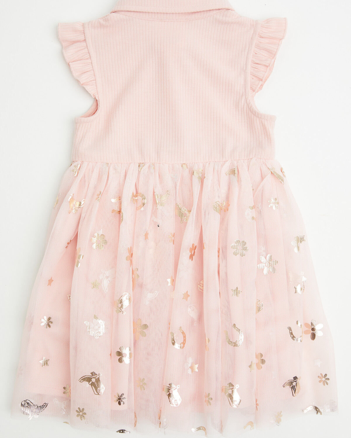 Image #3 - Sugar California Toddler Girls' Horseshoe Print Tutu Dress, Pink, hi-res