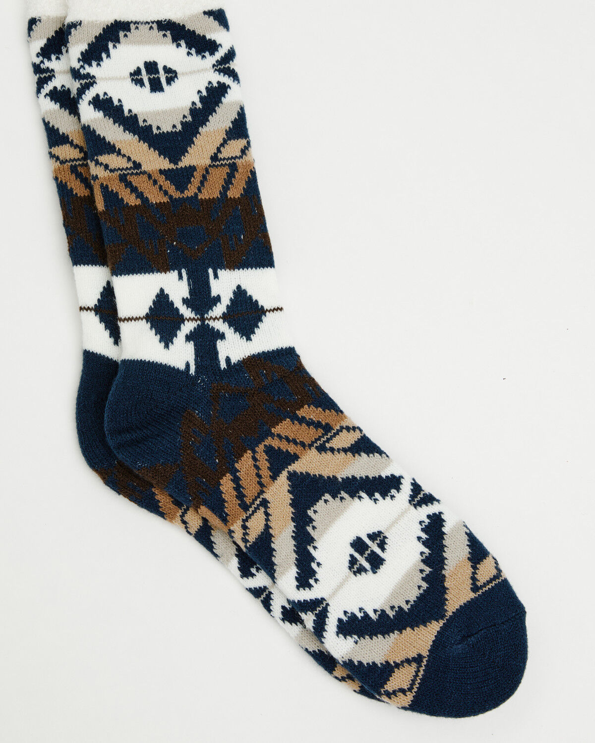 Image #1 - Cody James Men's Judson Southwestern Print Crew Socks, Blue, hi-res