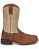 Image #2 - Justin Men's Canter Work Boots - Steel Toe , Brown, hi-res