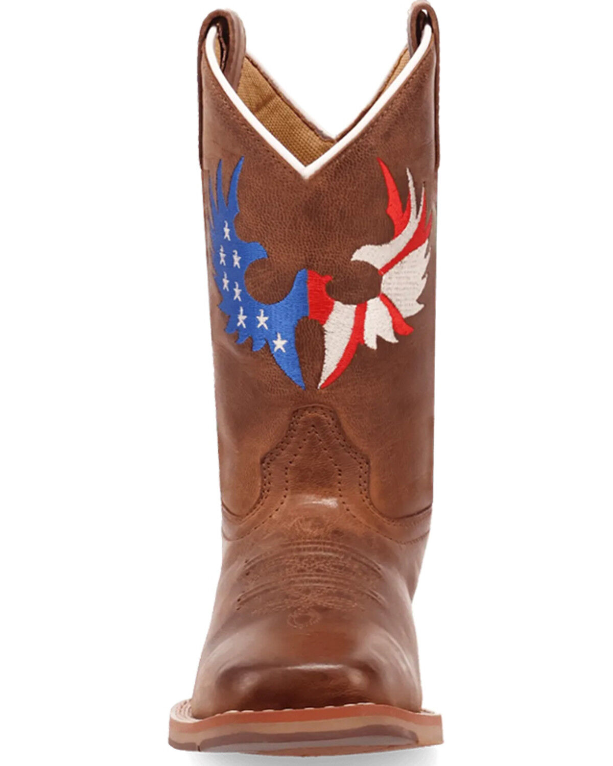 Image #4 - Dan Post Little Boys' Freedom Light Western Boots - Broad Square Toe, Tan, hi-res