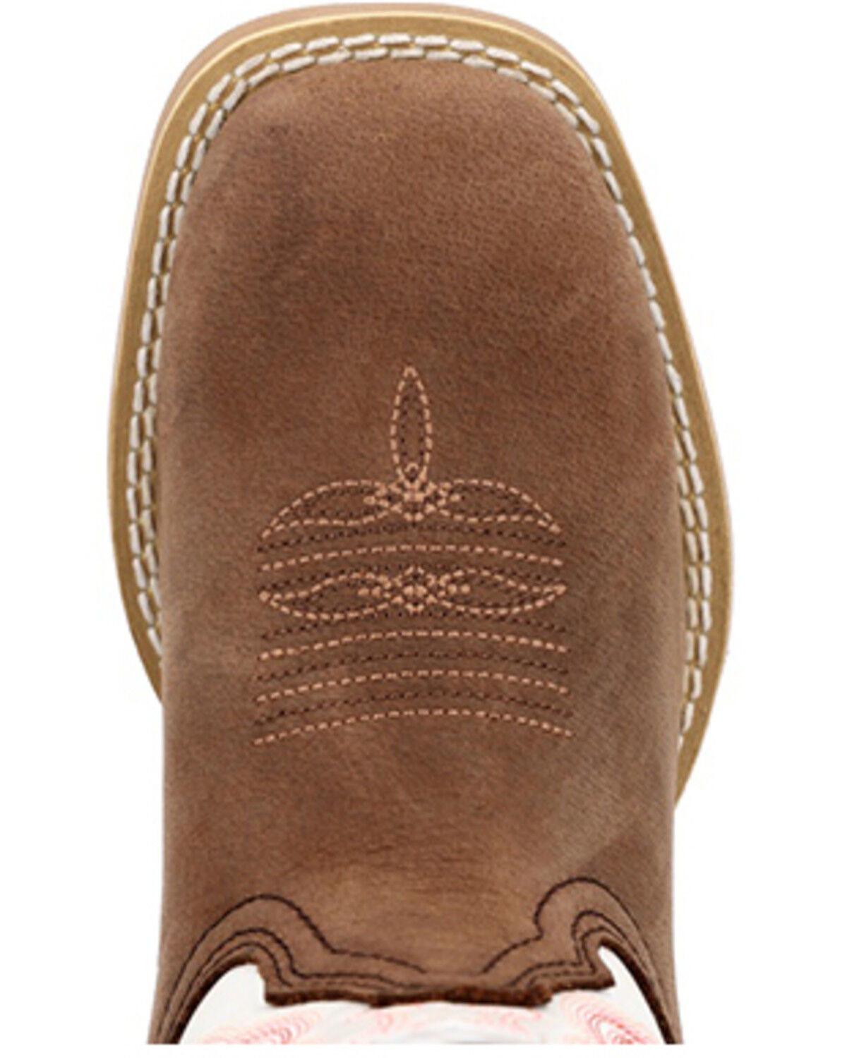 Image #6 - Durango Little Girls' Lil' Rebel Pro&trade; Western Boots - Broad Square Toe, Brown, hi-res