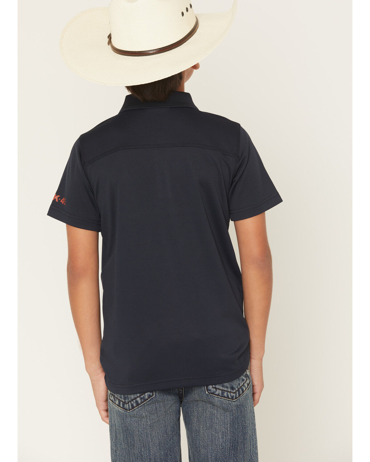 Image #4 - RANK 45&reg; Boys' Southwestern Border Short Sleeve Button-Down Polo Shirt, Navy, hi-res