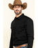 Image #3 - Gibson Men's Long Sleeve Snap Western Shirt - Big, Black, hi-res