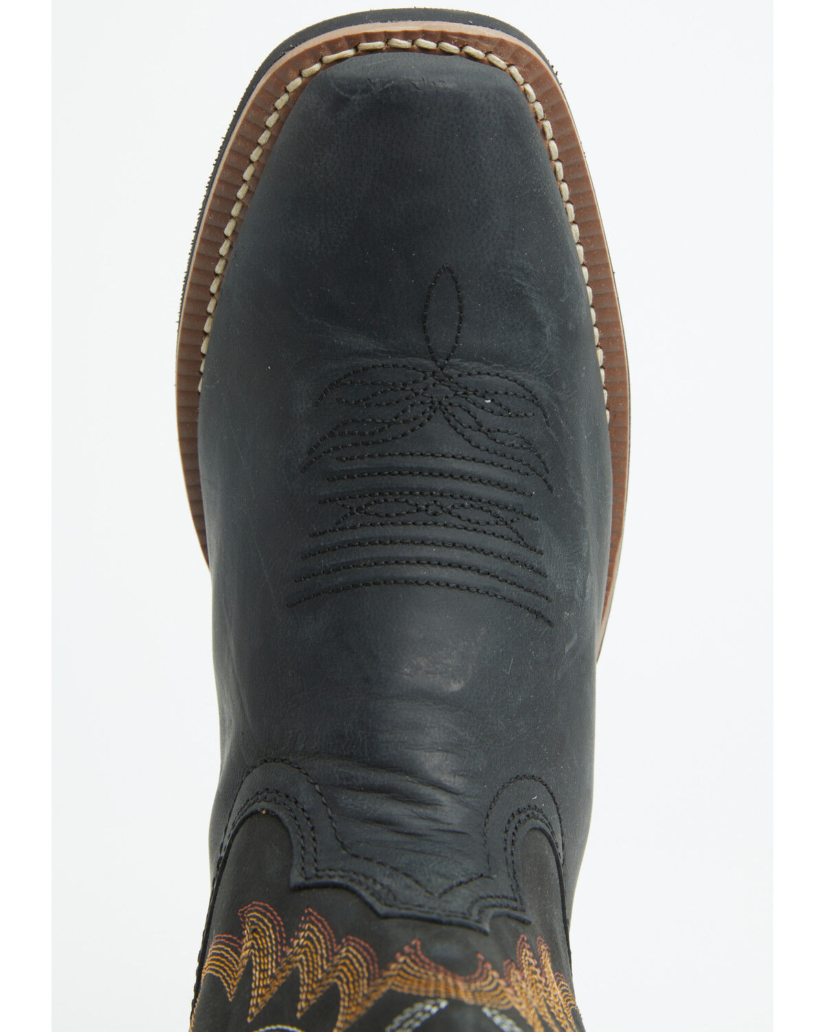 Image #6 - Justin Men's Frontier Cowboy Town Performance Western Boots - Square Toe, Black, hi-res