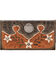 Image #1 - American West Golden Tan Desert Wildflower Ladies Wallet, Tan, hi-res