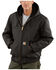 Image #2 - Carhartt Men's Quilted Flannel Lined Duck Active Work Jacket, Black, hi-res