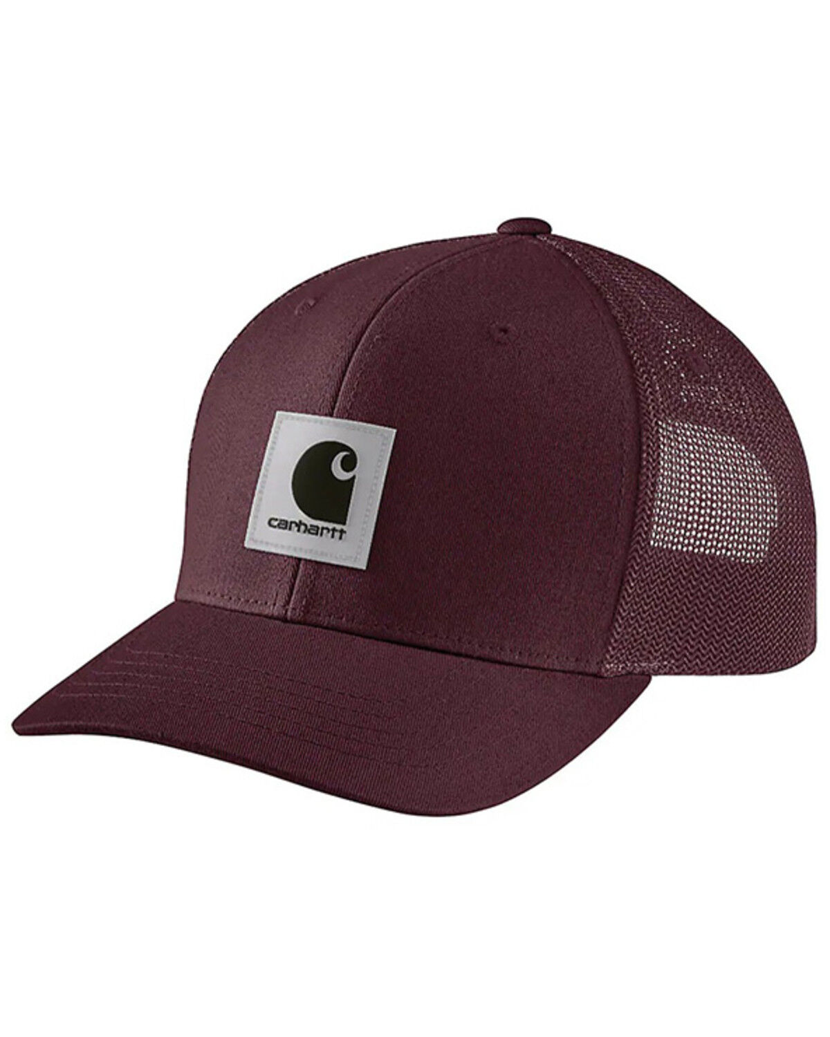 Image #1 - Carhartt Men's Rugged Flex&reg; Logo Ball Cap, Red, hi-res