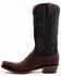 Image #3 - Lucchese Men's Brazos Western Boot, Wine, hi-res