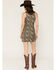 Image #4 - Rock & Roll Denim Women's Horse Print Sleeveless Mini Dress, Green, hi-res