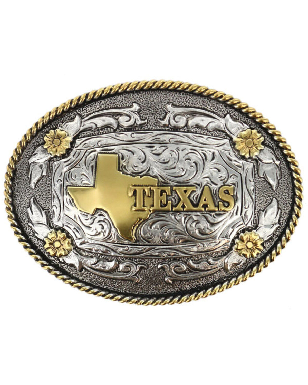 Image #1 - Cody James&reg; Oval Dual-Tone Texas Buckle, Multi, hi-res