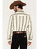 Image #4 - Wrangler Retro Men's Premium Striped Long Sleeve Snap Western Shirt, Cream, hi-res