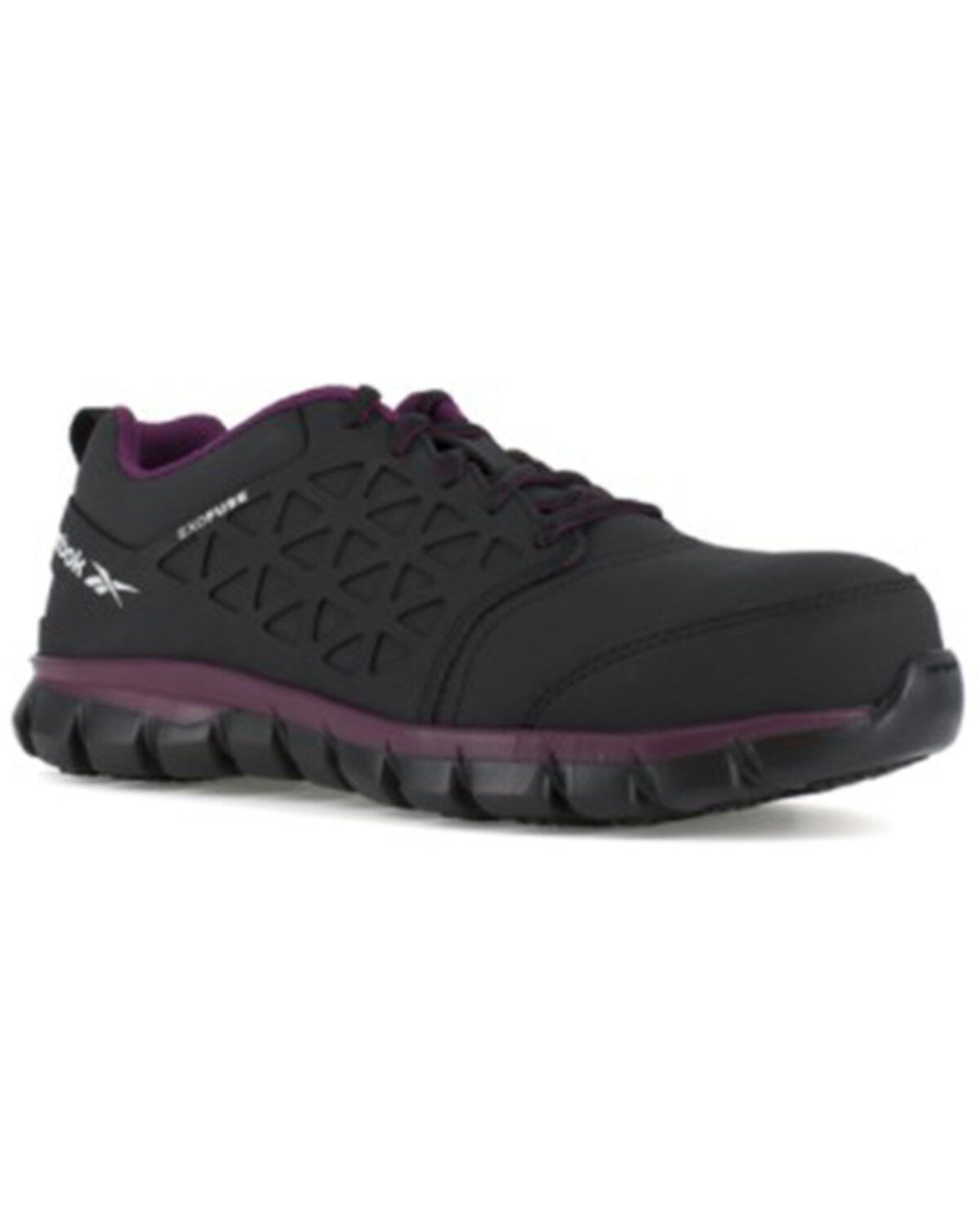 Reebok Women's Sublite Work Shoes - Composite Toe, Black, hi-res