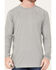 Image #3 - RANK 45&reg; Men's Solid Performance Long Sleeve T-Shirt, Charcoal, hi-res