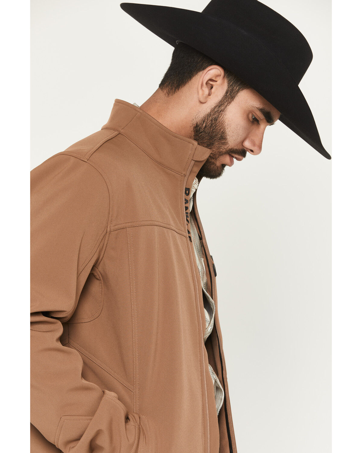 Image #2 - RANK 45&reg; Men's Richwood Solid Softshell Jacket, Lt Brown, hi-res