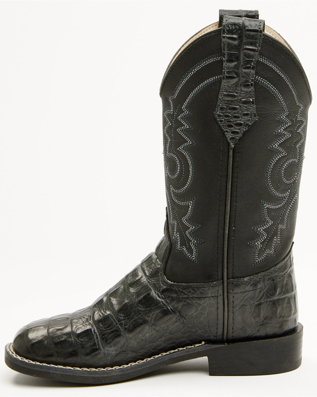 Image #3 - Cody James Boys' Beau Western Boots - Broad Square Toe, Black, hi-res