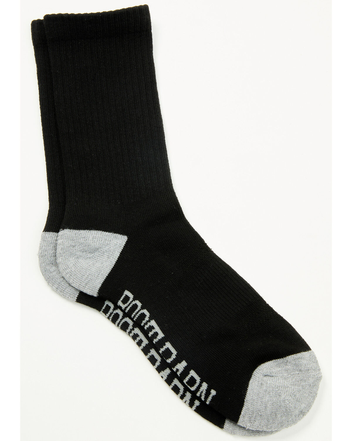 Boot Barn Women's Basic Crew Socks - 3 Pack, Black, hi-res