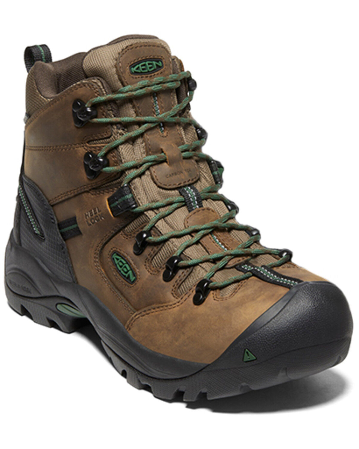 Keen Men's 6" Pittsburgh Energy Waterproof Work Boots - Soft Toe, Brown, hi-res