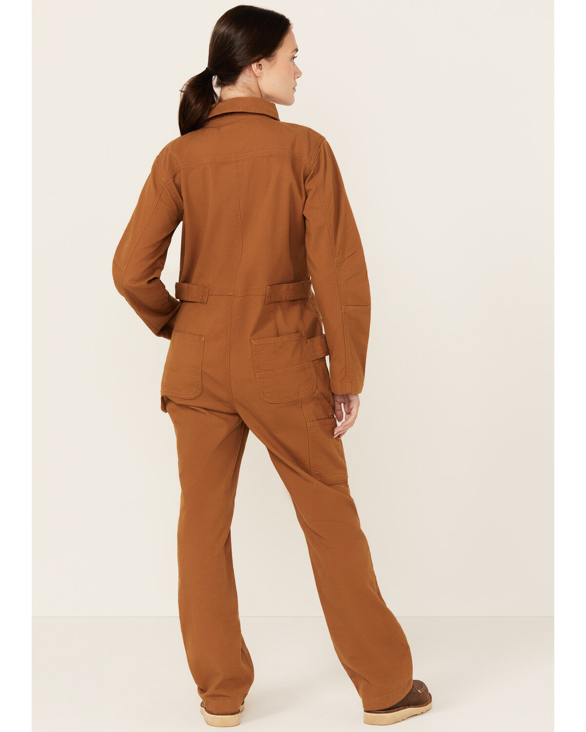 Image #4 - Carhartt Women's Rugged Flex&reg; Relaxed Fit Canvas Coveralls, Tan, hi-res