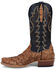 Image #3 - Dan Post Men's Araprima Exotic Pirarucu Western Boots - Square Toe, Brown, hi-res