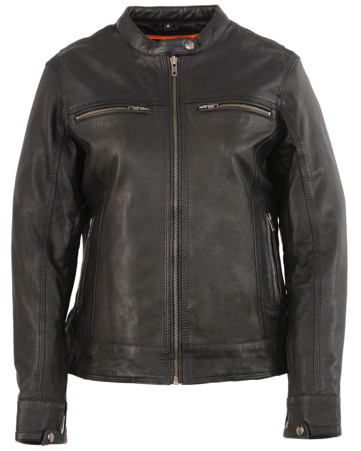 Milwaukee Leather Women's Lightweight Triple Stitch Vented Scooter Jacket, Black, hi-res