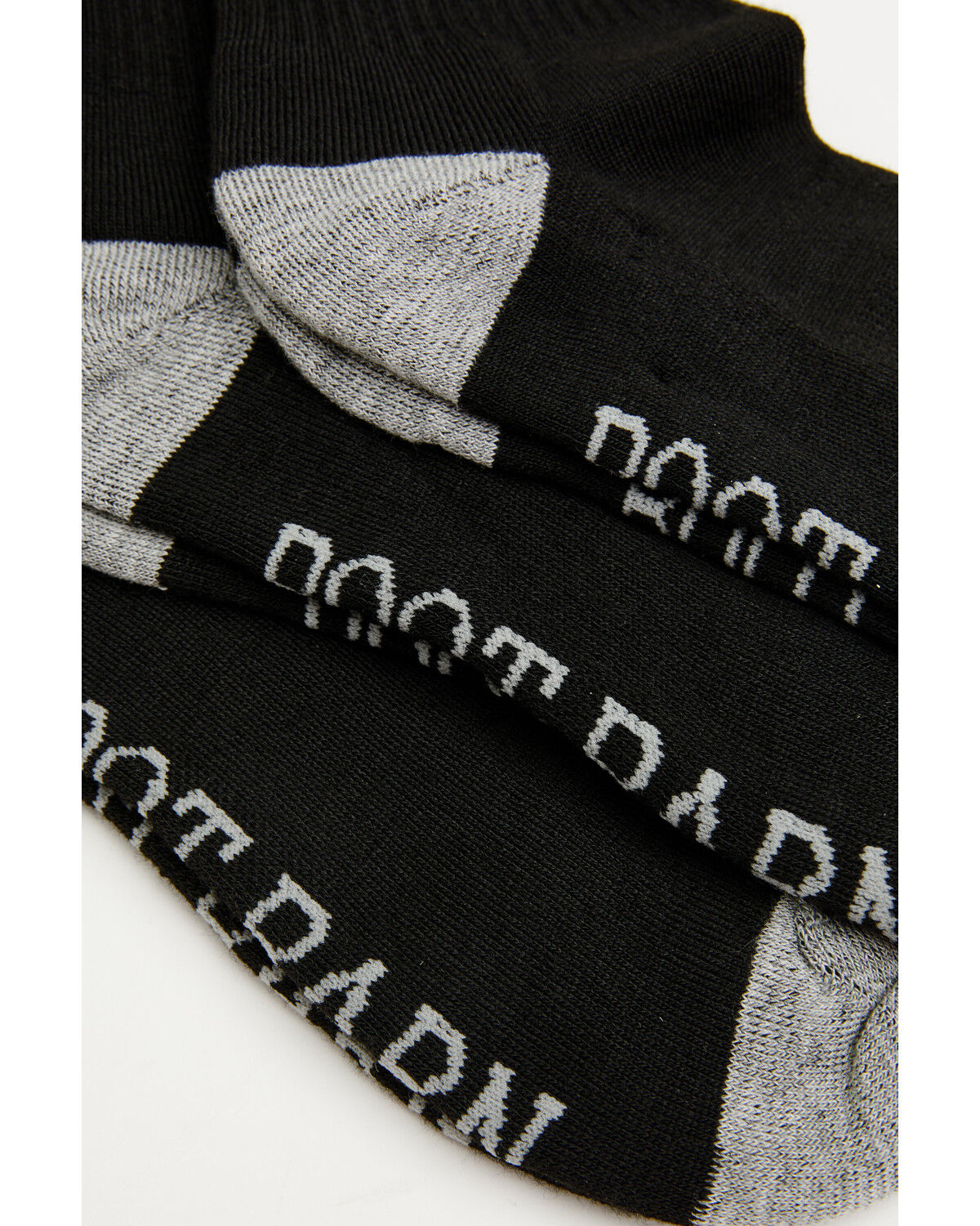 Image #2 - Boot Barn Women's Basic Crew Sock Pack - 3 Pack, Black, hi-res