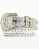 Image #1 - Shyanne Girls' Embellished Bling Belt , Silver, hi-res