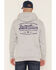 Image #1 - Troll Co Men's Blue Collar Graphic Hooded Sweatshirt, Grey, hi-res