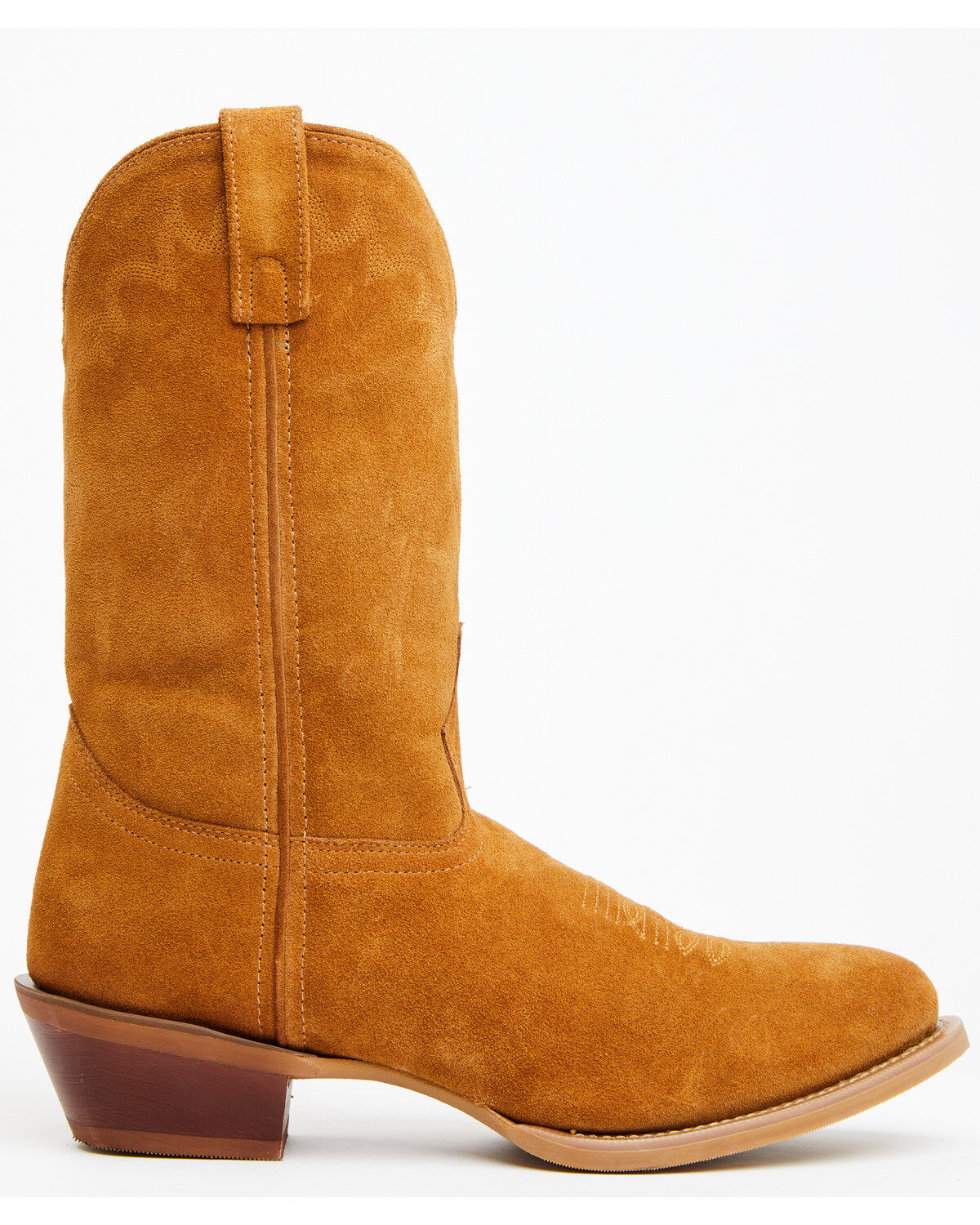Image #2 - Laredo Men's Larkin Suede Water Resistant Performance Western Boots - Round Toe, Honey, hi-res