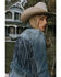 Image #1 - Idyllwind Women's Magnolia Embossed Trucker Jacket , Medium Wash, hi-res