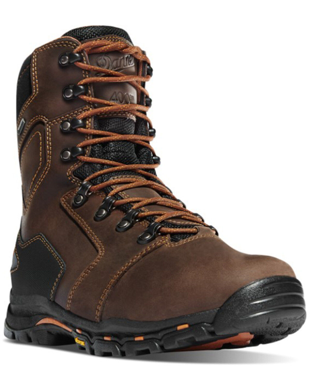 Danner Men's Vicious Insulated Full-Grain Lace-Up Work Boot - Composite Toe, Brown, hi-res