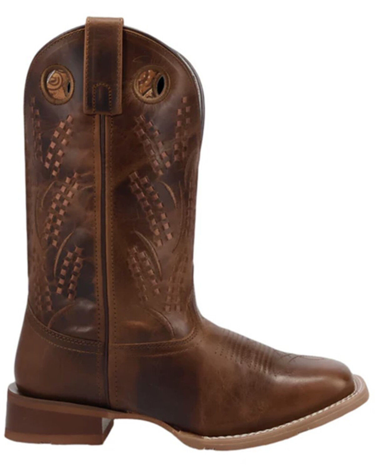Image #2 - Laredo Women's Dream Weaver Performance Western Boots - Broad Square Toe, Brown, hi-res