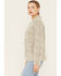 Image #2 - Sadie & Sage Women's Lola Plaid Print Sweater Jacket , Sage, hi-res