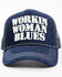 Image #1 - Idyllwind Women's Workin Woman Blues Ball Cap, Blue, hi-res