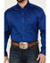 Image #3 - Ariat Men's Blue Solid Twill Oxford Long Sleeve Western Shirt - Big & Tall, Blue, hi-res